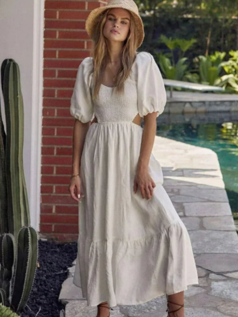 Saltwater Luxe Women's Caralee Midi Dress NWT